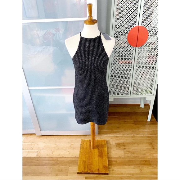 NWT Revolve NBD Cami Mini Dress in Metallic Black - Picture 1 of 13